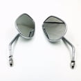 thumbnail image 4 of Motorcycle Big Oval Rear View Rearview Side Mirror for Harley Dyna Softail Sportster Cruiser Touring Road King Electra XL FL Custom, 4 of 4