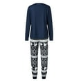 thumbnail image 5 of Elippeo Family Matching Pajamas Christmas Set Elk Print Long Sleeve Tops and Stretch Casual Pants Sleepwear Set, 5 of 10
