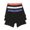 thumbnail image 2 of Calvin Klein 3 Pack Men's Size Underwear Cotton Stretch Black Boxer Briefs, 2 of 4