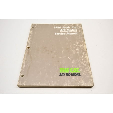 Car Service Manual - Arctic Cat 2254-329 1986 AFS Models Service Manual QTY 1