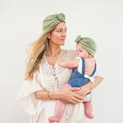 Baby Turban Bun Knot Parent-child Cap Newborn Turban Hat Girl Toddler Hat Turban Boy Nursery Beanie Infant Turban