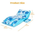 thumbnail image 4 of Joyfy Inflatable Pool Floats for Adults Pool Lounge Chair with Detachable Cup Holder, Heavy Duty Lounger Floating Chair Floaties Raft Water Floaty Blow Up Recliner Lake Tanning Float, 4 of 9