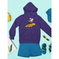 thumbnail image 3 of Shark Let's Go Surf Hoodie Juniors -Image by Shutterstock,  Small, 3 of 4