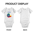 thumbnail image 3 of Ethiopia Map Flag Baby Rompers Bodysuit (White, 3-6 Months), 3 of 5