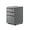 Grey, variant on 3-Drawer Mobile File Cabinets Rolling ，Vertical Metal Filing Cabinet for Legal & Letter File Anti-tilt Design with Lock Under Desk Office Drawers Fully Assembled (Grey)