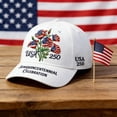 thumbnail image 4 of USA 250th Anniversary Commemorative Baseball Cap – Patriotic Bald Eagle Floral Embroidered Hat, Semiquincentennial Celebration, USA 250 Gift for Men & Women, 4 of 8