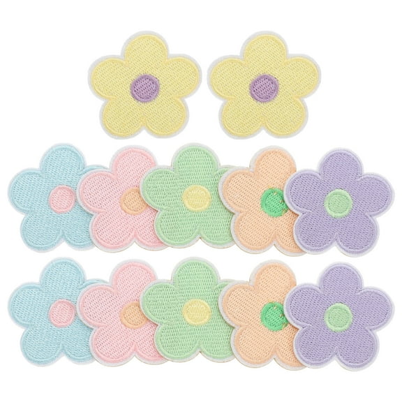 PENIKOKO 12Pcs Iron On Chenille Patches for Clothes Bags Hats Shoes Hair Accessories Handicrafts