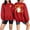 halloween shirts for women Red, variant on QATAINLAV Halloween Sweatshirts for Women Ghost Pumpkin Print Crewneck Tops Fall Long Sleeve Loose Fit Pullover Army Green M