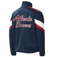 thumbnail image 3 of Men's G-III Sports by Carl Banks Navy Atlanta Braves Earned Run Full-Zip Jacket, 3 of 3