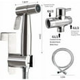 thumbnail image 2 of Toilet Bidet Spray Stainless Steel Bidet Toilet Spray Set, Rustproof Portable Hand Shower Bidet Sprayer, Toilet Shower Bidet Toilet Intimate Hygiene, 2 of 5