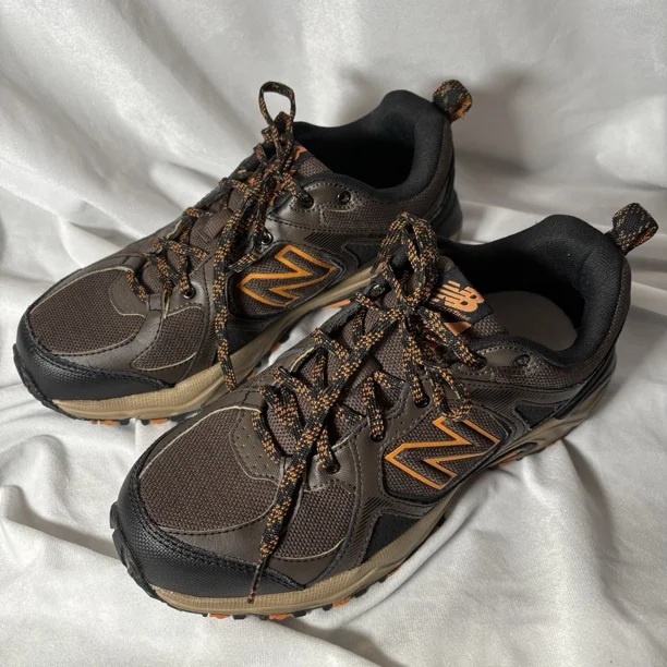 New Balance Brown And Orange All Terrain Hiking Shoes Men Size 7 4E See Desc.