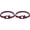 Burgundy, variant on Braided Rope Bracelets, Two-row Friendship Bracelet with Anchor Shackle Woven Blue -
