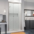 thumbnail image 2 of Basco Infinity Bifold 37'' x 72'' Folding Semi-Frameless Shower Door, 2 of 2