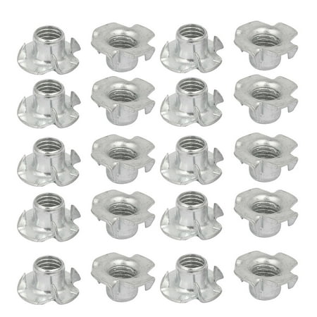 

Unique BargainsM10 Thread Dia Metal 4 Prongs Full Threaded T-Nut Tee Nuts Silver Tone 20pcs