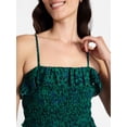 thumbnail image 4 of Time and Tru Women's Sleeveless Smocked Midi Dress, Sizes XS-XXXL, 4 of 5
