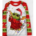 thumbnail image 1 of Disney-traje de pijama con estampado 3D de bebé Yoda, traje de alta calidad para padres e hijos, Navidad, feo, 2022, 1 of 4