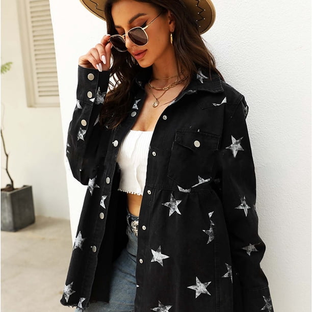 Pntutb Mujeres Moda Turndown Collar Manga Larga Sin Capucha Casual Outwear Chaquetas Liquidación Pntutb Pntutb-732