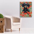 thumbnail image 6 of Epic Graffiti 'Dachsund In Tulips' by Barbara Keith, Canvas Wall Art, 26"x34", 6 of 8