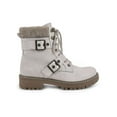 thumbnail image 3 of Cliffs by White Mountain Womens Marlee Faux Suede Combat & Lace-up Boots, 3 of 3