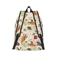 thumbnail image 3 of Daiia Cute Vegetables Vintage Canvas Backpack for Men and Women ,Hiking Backpack,Travel Laptop Bag for School,Large Capacity Backpack, 3 of 8