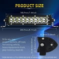thumbnail image 2 of CO LIGHT 2PCS 8'' LED Light Bar Dual Row Mini Bar Lights 60W Flood Beam LED Driving Fog Lamp ATV Off Road Lights for Truck Trailer Marine Boat, 2 of 7