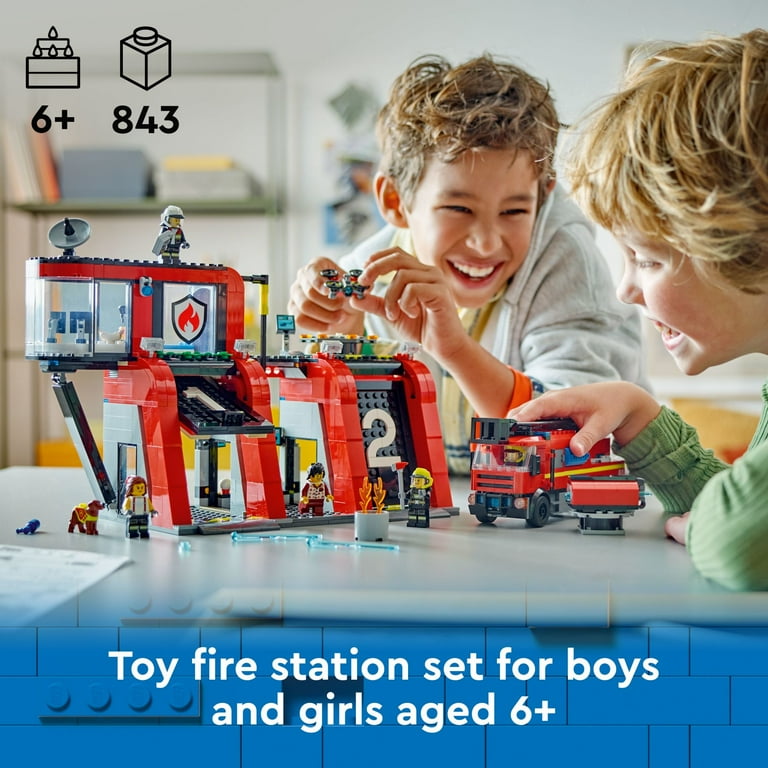 Lego city fire station walmart clearance