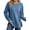 Blue, variant on SHINE UP Sweatshirt for Women Long Sleeve Tunic Tops Crewneck Casual Pullover Shirts with Side Split