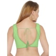 thumbnail image 3 of eloria Women's Blouse Tie Up And Backless Top Color: Pista Green | Size: 44, 3 of 6