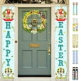 thumbnail image 4 of New Easter Couplet Chicken Rabbit Bunting Party Scene Decorate The Festive Patio Flags for Room, 4 of 4