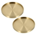 thumbnail image 4 of MasteelfCA 2Pcs Brass Tea Serving Mats Desktop Coasters Simple Tea Cup Cushions for Home Golden, 4 of 7