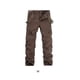 thumbnail image 5 of Qarigey Pantalón cargo Transpirable y cómodo Aplicación amplia Hecho con pantalones cargo para hombre de algodón Prendas para la parte inferior del cuerpo cafe 30, 5 of 6