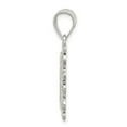 thumbnail image 3 of Auriga Fine Jewelry 925 Sterling Silver Square Diamond-cut Letter V Initial Pendant for Women (L-30 mm, W-18 mm), 3 of 7