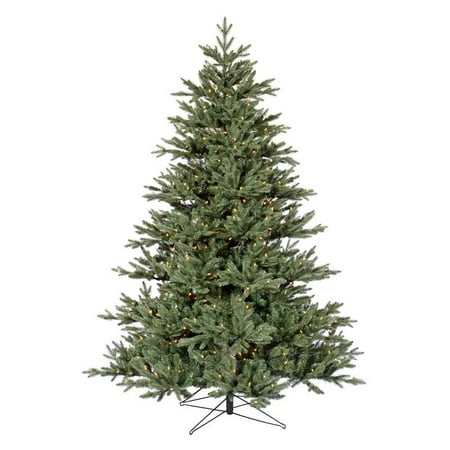 6.5 ft. Blue Noble Fir Pre-lit Clear Christmas Tree