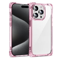 Feishell Case for iPhone 11 Pro Case Clear, Non Yellowing Crystal Clear Anti-Scratch Hard PC & Non-Hybrid Slip Soft TPU Bumper Cover Transparent Corner Shockproof Protective Phone Case, Pink