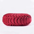 thumbnail image 4 of 2 PCS Pumpkin Pleated Round Throw Pillows for Chair Sofa Home Decor (Red), 4 of 11