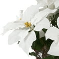 thumbnail image 6 of Northlight Artificial Christmas Poinsettia in Wrapped Base - 26" - White, 6 of 6