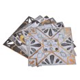 thumbnail image 4 of Floor Stickers, Bright Color Tile Decals Waterproof Easy To Clean  For Kitchen Light Gray With Gilt Edging,Dark Green With Gilt Edging, 4 of 8