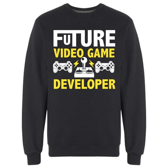 Future Video Game Developer Sweatshirt Men -Image by Shutterstock, Male Small
