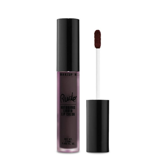 Rude Cosmetics Notorious Rich Long Liquid Lip Color - Deeply Disturbed , 0.1 oz Lipstick