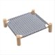 thumbnail image 1 of Cama Tipo Hamaca para Gatos y Perros, Hamaca de Madera para Gatos, Cama de Refrigeración Elevada, Cama para Mascotas Portátil Desmontable para Interiores y Exteriores, Adecuada B, 1 of 7