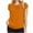 Orange, variant on Giftesty Women's Chiffon Solid Color Short Sleeve Round Neck Casual Shirt Short Sleeve Blouse