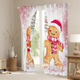 thumbnail image 3 of Castle Fairy Gingerbread Man Girl Black Out Curtains,Merry Christmas Curtains Pack of 2 (42x63 Each),Festival Xmas Bedroom Curtains,Super Cozy Room Decor, 3 of 6