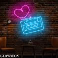 thumbnail image 3 of Glowneon Vintage Cassette Tape Neon Sign, Retro Music Record Wall Art, 3 of 5