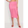 thumbnail image 3 of Women's Side Slit Crochet Overlay Midi Skirt, 3 of 4