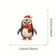 thumbnail image 3 of Adornos Navideños De Madera Con Simpáticos Pingüines Impresos 2025 Adecuados Como Recuerdos Para Mujeres Y Hombres Y Adornos Navideños Para El Árbol De Navidad Adornos Para Colgar En El Árbol De Nav, 3 of 6