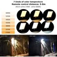 thumbnail image 3 of 48 Led Solar Lamp Outside, Waterproof Outside Wall Lights, Motion Detector Solar Light With Remote Control (Black), 3 of 7