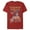Red, variant on Men's Justice League Vintage Graphic Tee Red 2X Large