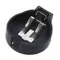 thumbnail image 3 of PCB Hole Plugging Type CR/LIR2450 Button Cell Battery Holder 5 Pcs Black, 3 of 5