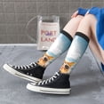 thumbnail image 3 of Lsque Surfing Cat Sun Printed Crew Socks Men's Women's LightWeight Thin Casual Calf Socks ,Knee High Socks,Cotton Socks, 3 of 9