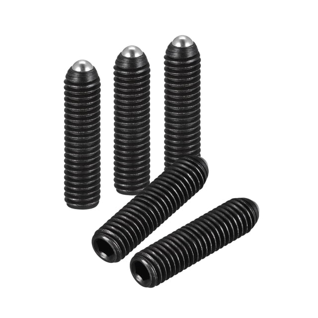 Unique Bargains Ball Point Set Screws, M5 x 20mm High Carbon Steel Metric Spring Hex Socket Grub Screw 20 Pack
